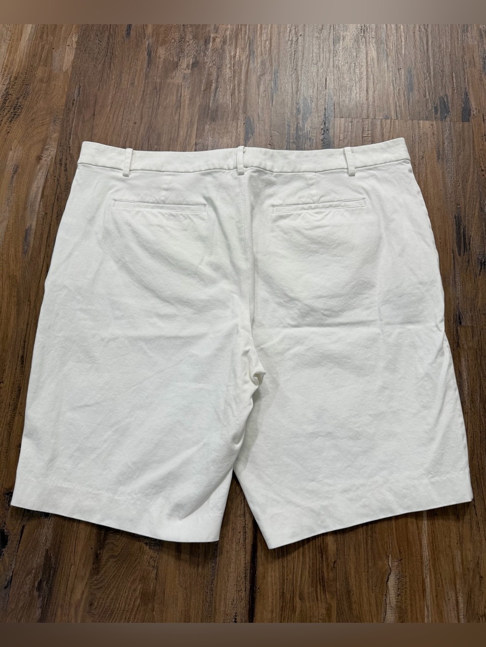 NWOT Ralph Lauren RL White Casual Stretch Women's PLUS 18 Chino Bermuda Shorts - Picture 2 of 12